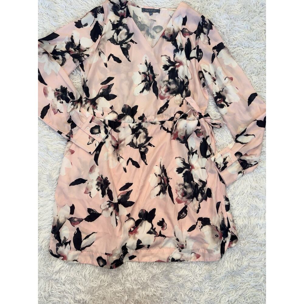 Layered With Love Women’s Sz. L Pink Floral Dress. Delicate, Feminine, Pretty